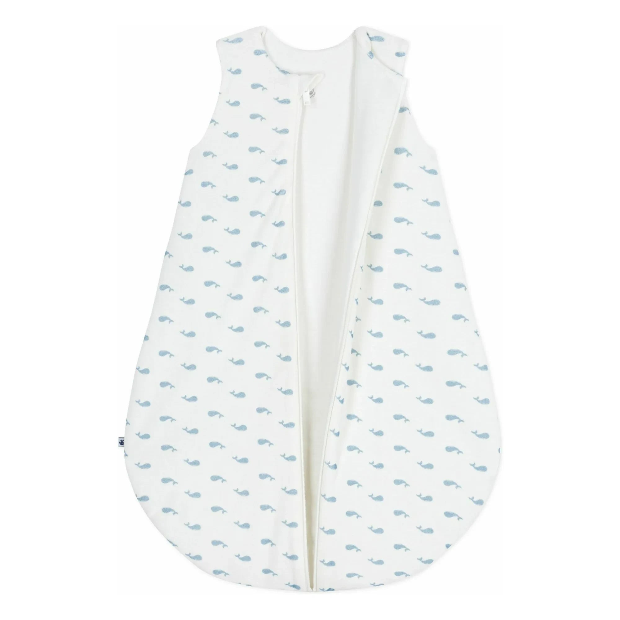 Petit Bateau - Whale Sleep Suit | White
