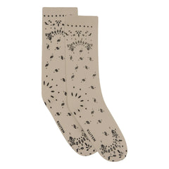 Kujten - Sig Bandana Cashmere Socks | Oatmeal