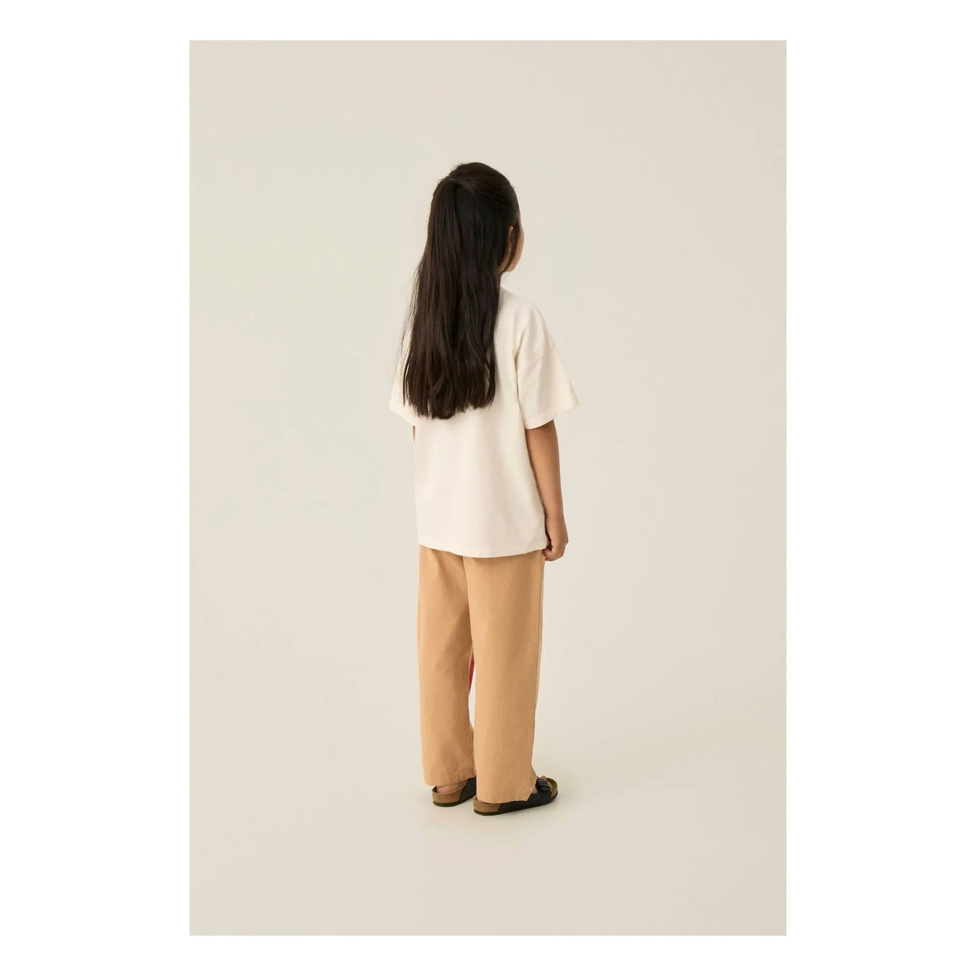 The Campamento - Oversized Organic Cotton Phone T-Shirt | Ecru