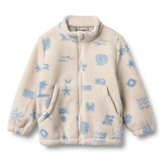 Wheat - Helge Beach Recycled Fiber Sherpa Jacket | Ecru