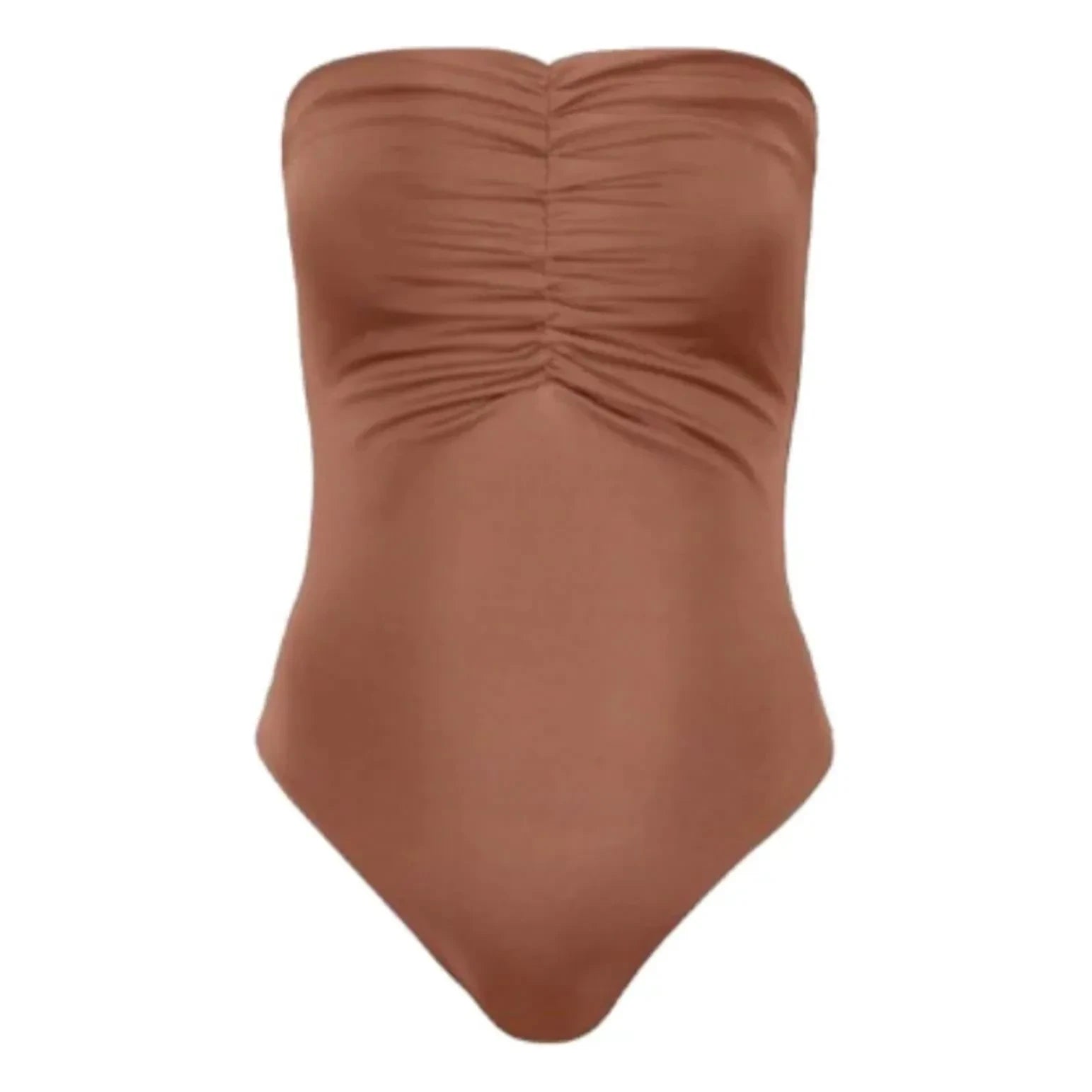 Vanessa Sposi - Bustier One-Piece Swimsuit | Chocolate