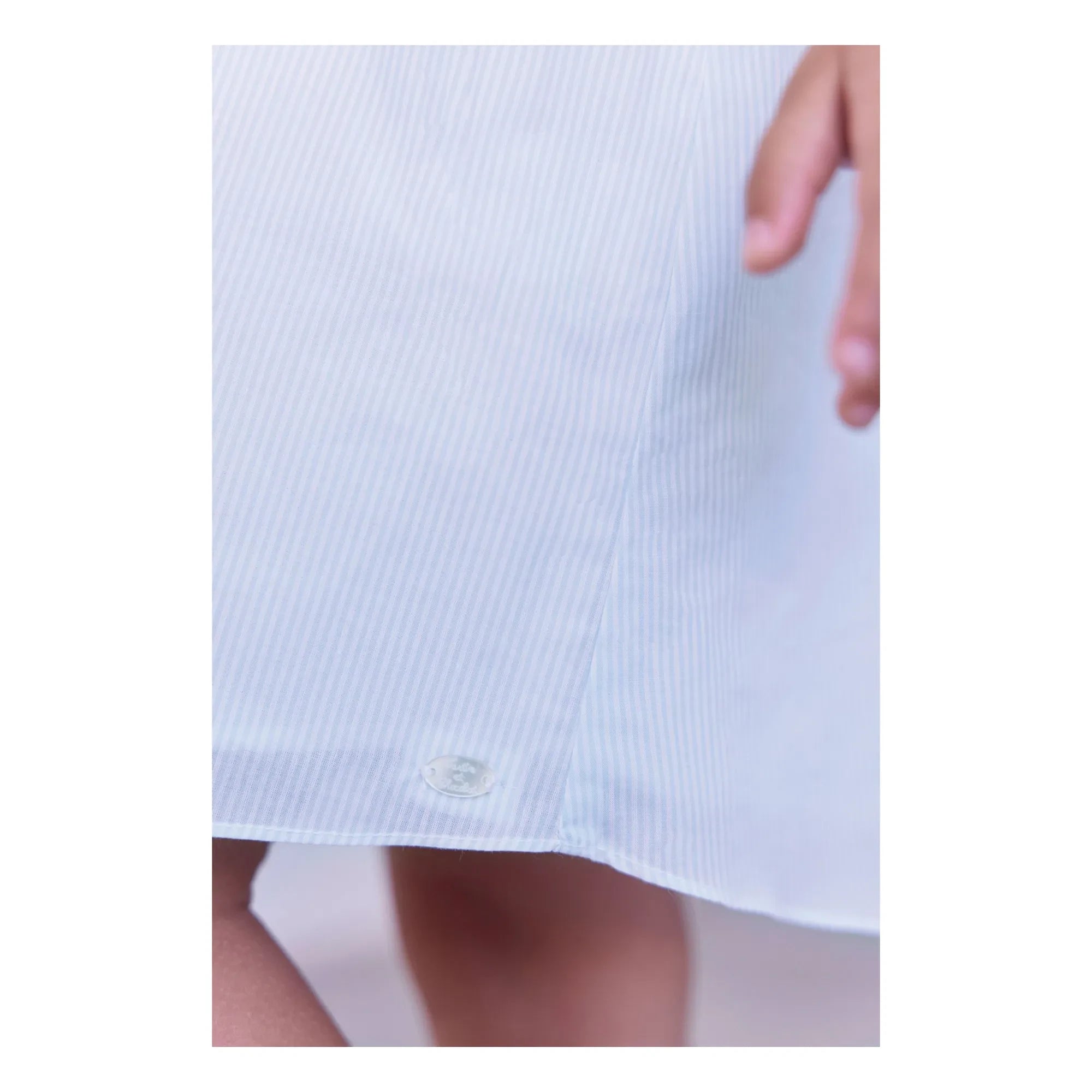 Tartine et Chocolat - Striped Floral Gathered Dress | Mint Green