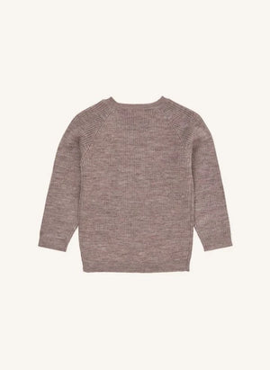 Copenhagen Colors - Classic Merino Wool Sweater | Taupe Brown