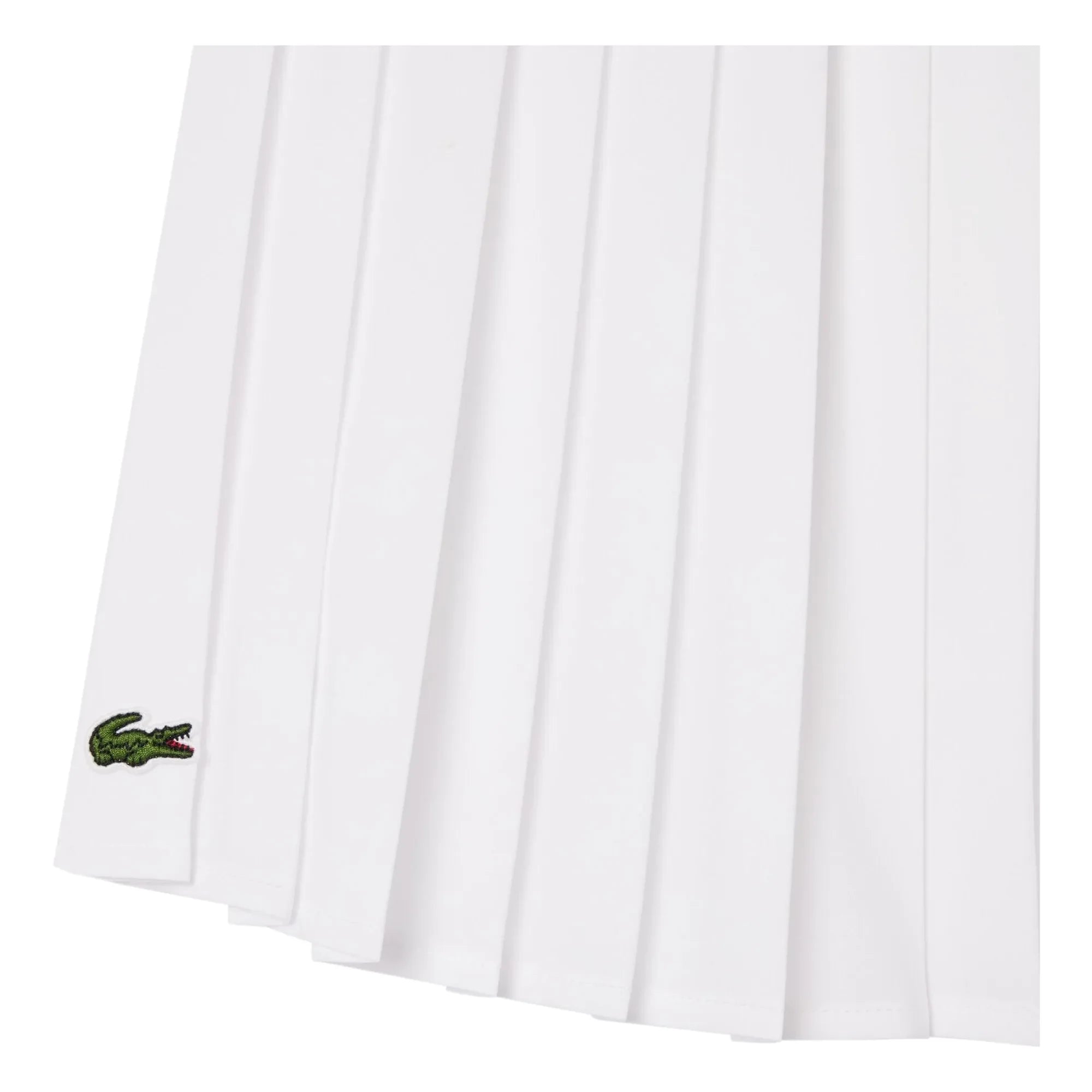 Lacoste - Recycled Fiber Pleated Skirt | White