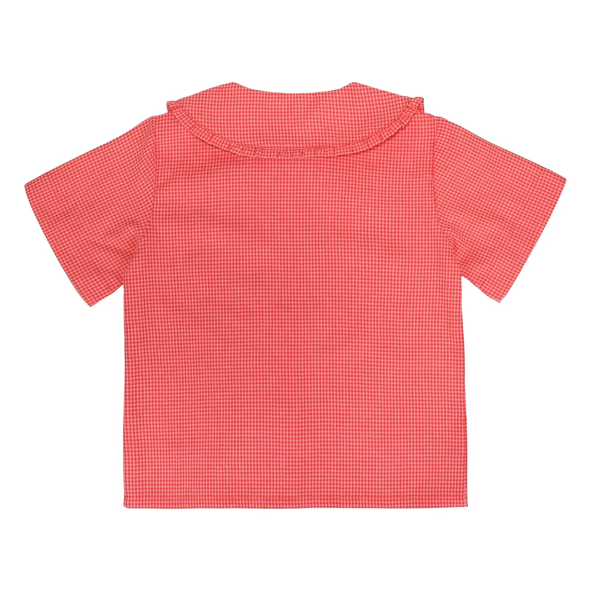 Sticky Lemon - Citron Petits Carreaux Blouse | Coral