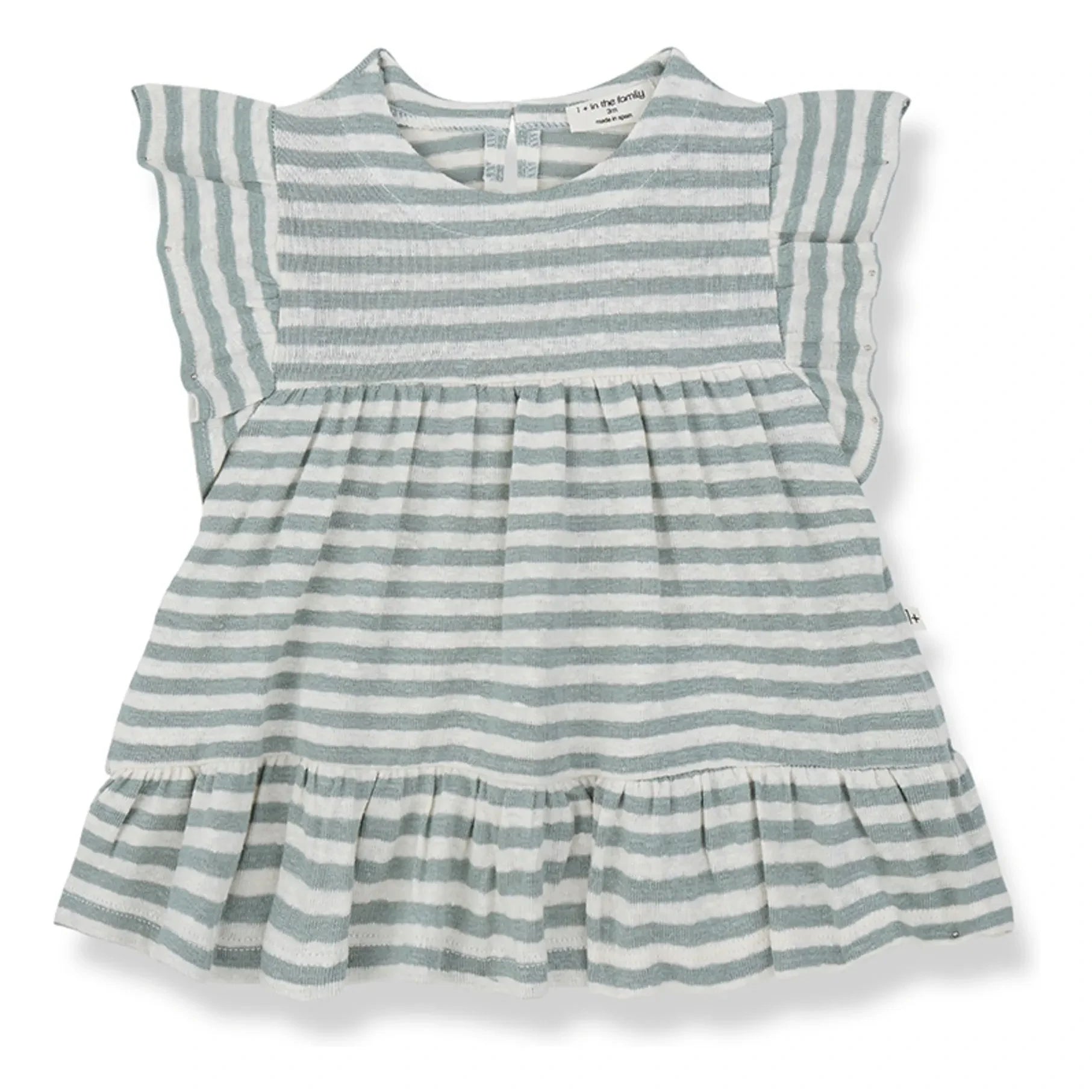 1+ in the family - Canadell Linen Dress | Aqua Green