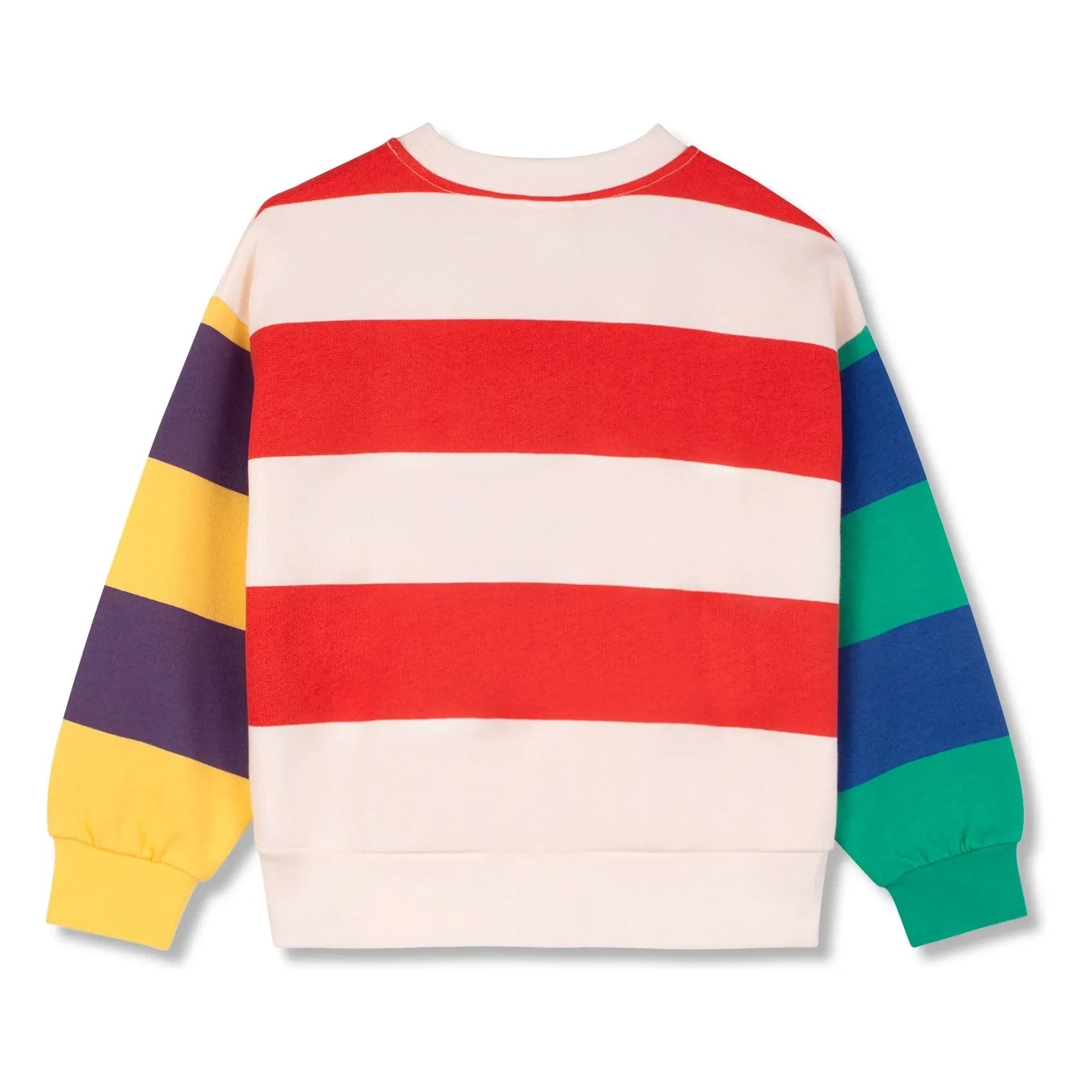 Wynken - Organic Cotton Striped Sweatshirt | Ecru