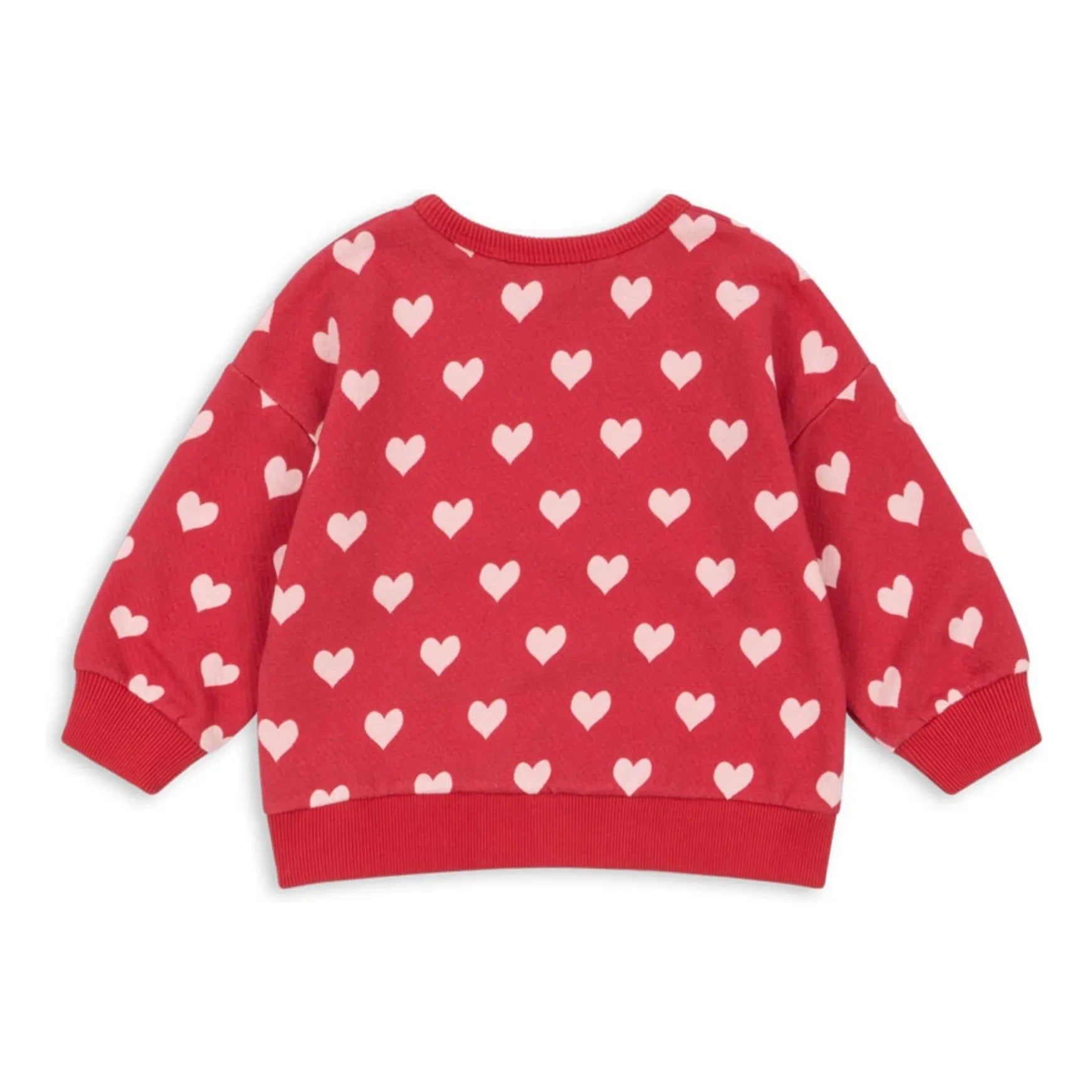 Konges Sløjd - Sweat Loupy Lou Cœurs Organic Cotton | Red