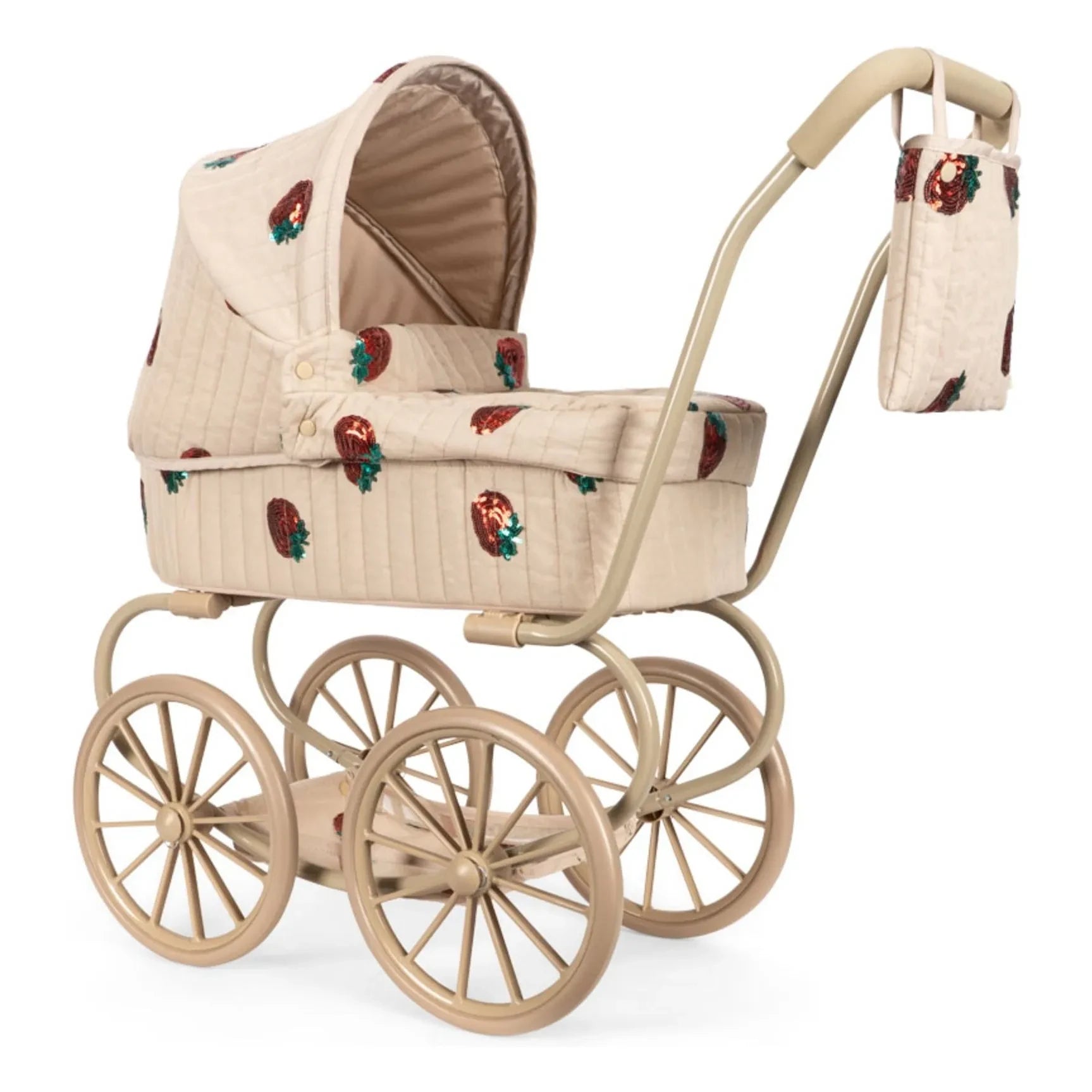 Konges Sløjd - Minnie Strawberry Baby Stroller | Beige