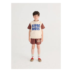 Bobo Choses - Bobo Choses Organic Cotton Elastic Shorts | Brown