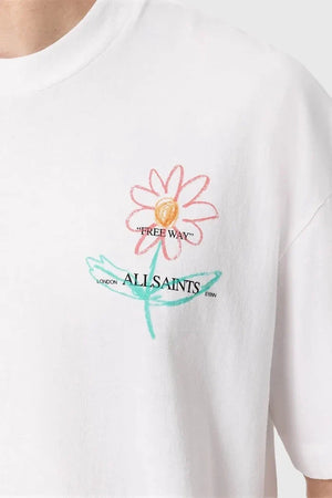 AllSaints Erkek Pamuklu Oversize Tişört CRAYO