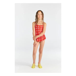 The Animals Observatory - Clownfish Anchors Swimsuit | Red