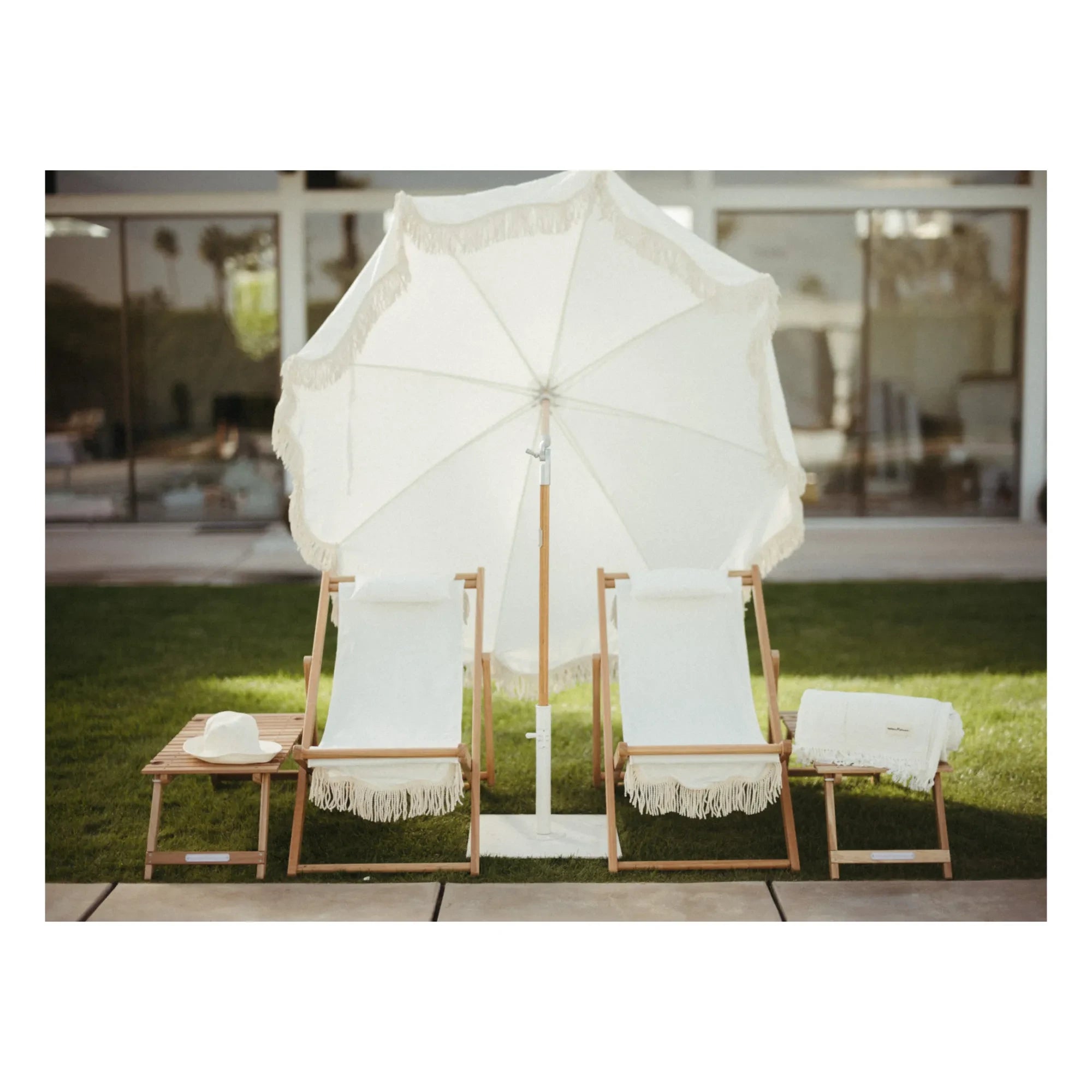 Business & Pleasure Co. - Beach Umbrella Stand | White
