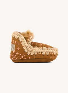 Mou - Eskimo Sashiko Boots | Cognac