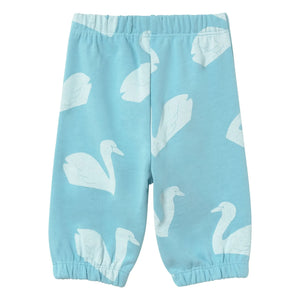Tinycottons - Jogger Swans Organic Cotton | Light blue