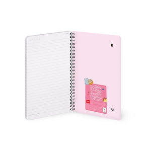 Legami - A5 Çizgili Resimli Sert Kapaklı Defter - Minik Kedi - Spiral Ciltli
