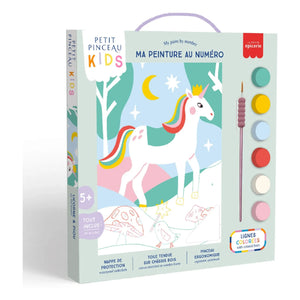La Petite Épicerie - Numbered Coloring for Kids - Unicorn and Piou