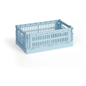 Hay - Foldable Crate | Light Blue
