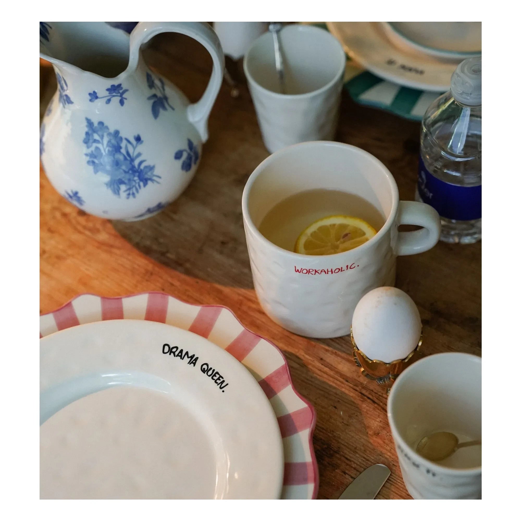 Anna + Nina - All About Balance Coasters - Set of 2 | Ecru