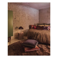 Olsson & Jensen - Daisy Velvet Pillow Cover | Dark Brown