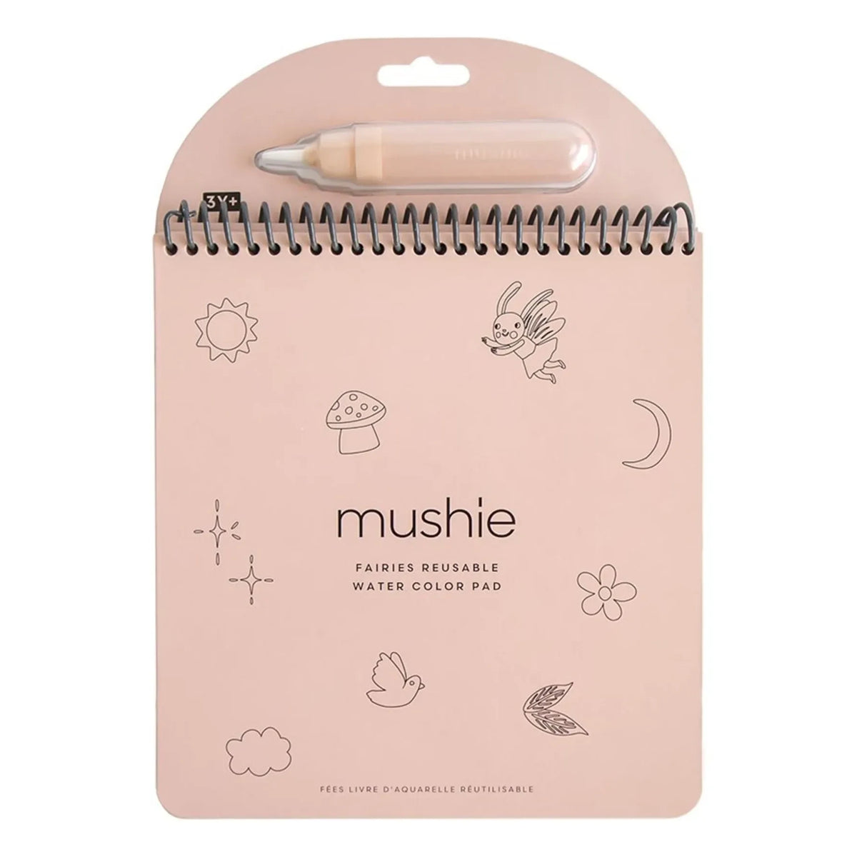 Mushie - Fées Reusable Coloring Book | Pink