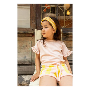 Louis Louise - Striped Iris Shorts | Yellow