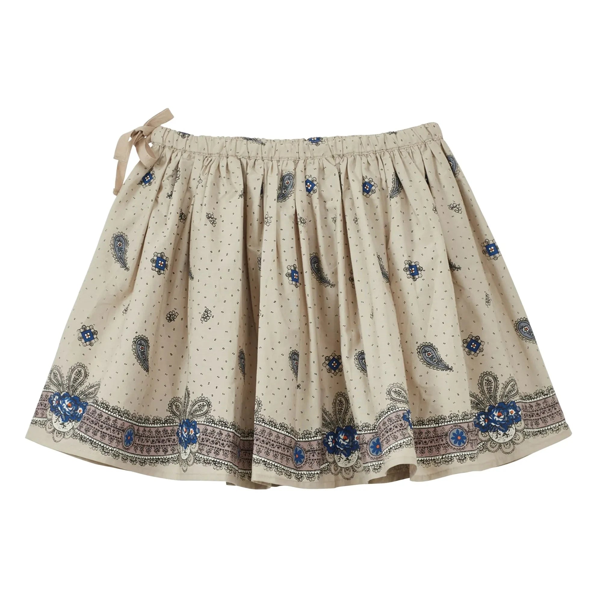Caramel - Myla Paisley Skirt | Ivory