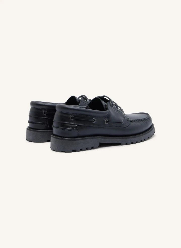 Garment Project - Ollie Boat Shoe | Black