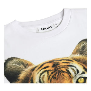 Molo - Rollo Tiger Organic Cotton T-Shirt | White