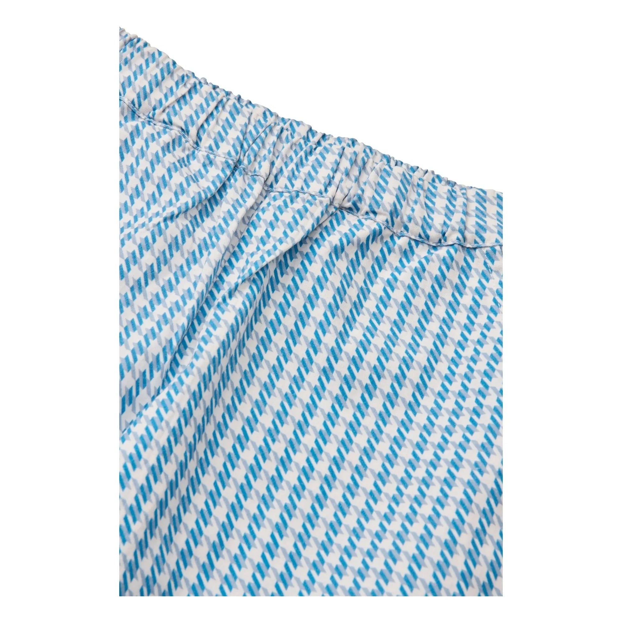 Copenhagen Colors - Pied de Poule organic cotton trousers | Blue