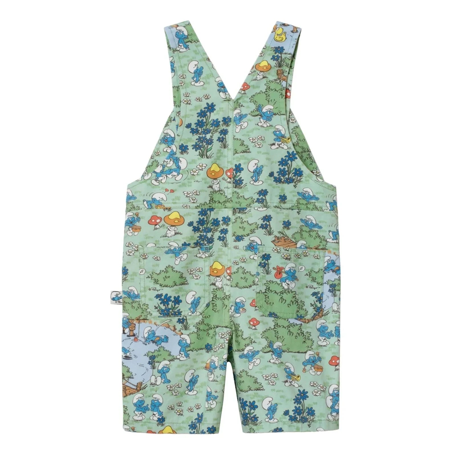 Goldie + Ace - Şort Tulum - Goldie + Ace x Schtroumpfs | Yeşil