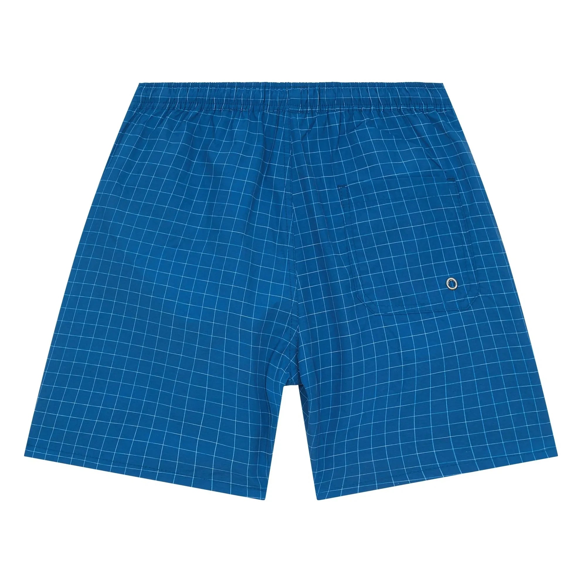Smallable Kid - Archie Checkered Swim Shorts | Blue