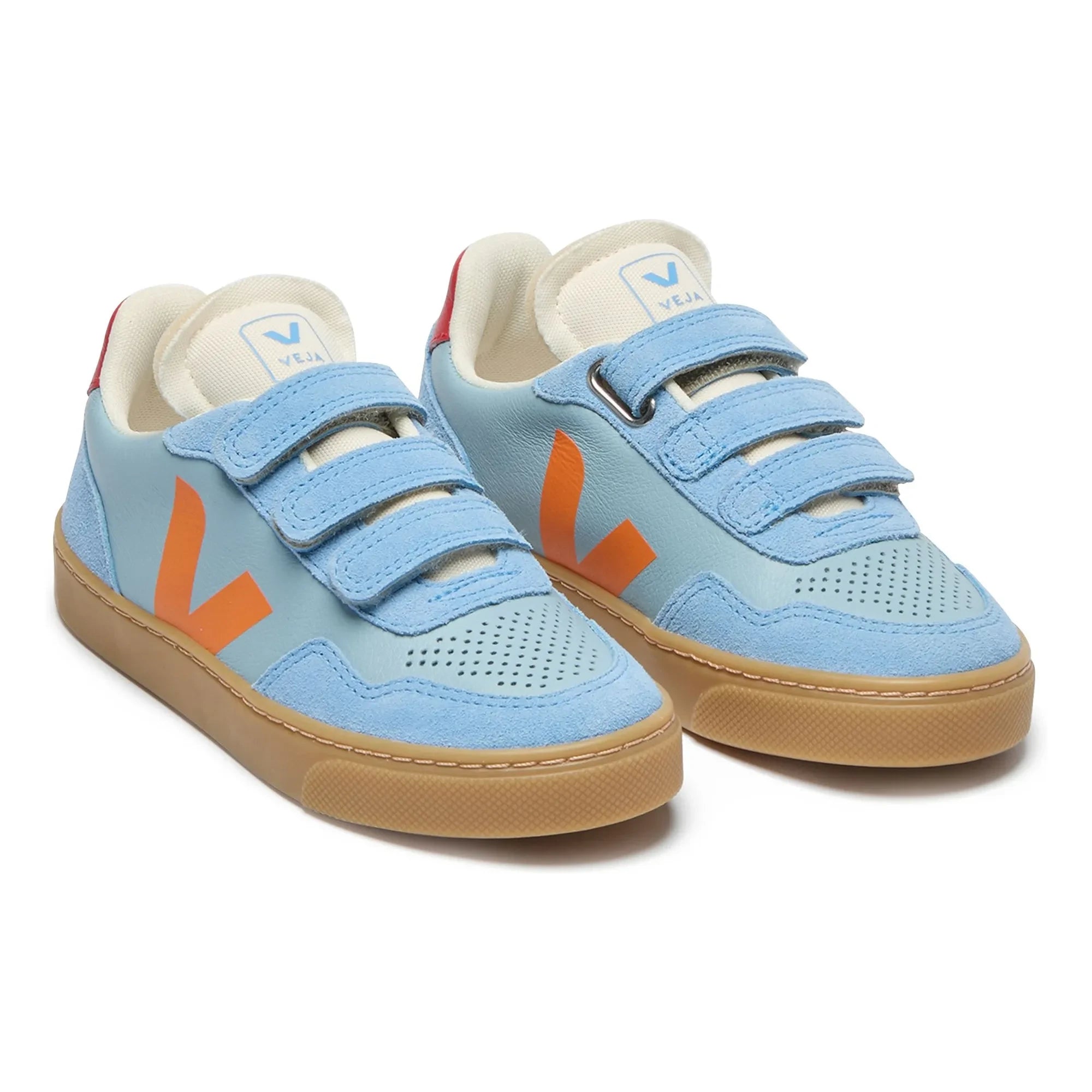 Veja - Scratch Sneakers Small V-90 Leather O.T. | Light Blue