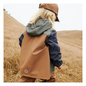 Wheat - Recycled Fiber Waterproof Jacket | Gray Blue