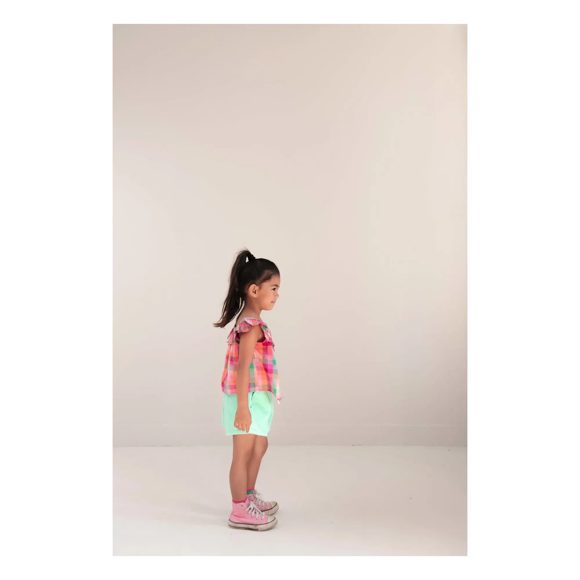 Jenest - Lou Velvet Organic Cotton Shorts | Turquoise