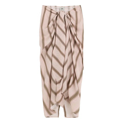 OAS - Gelato Cyan Striped Pareo | Pale Pink