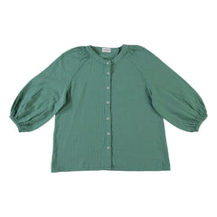 Poudre Organic - Evening Primrose Blouse | Forest Green