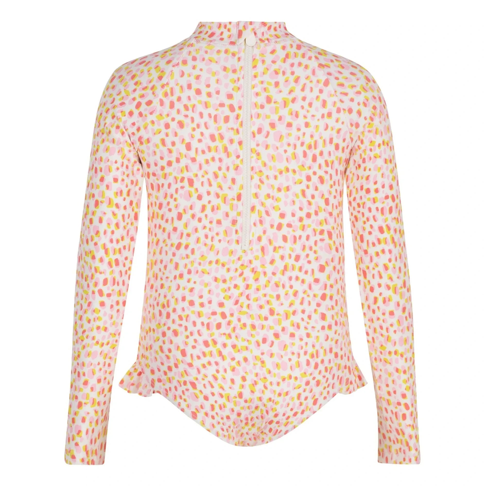 Petit Bateau - Polka Dot Long Sleeve Swimsuit | Pink