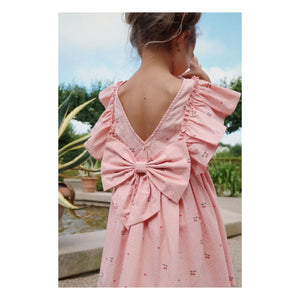 Konges Sløjd - Evia Cerises bow dress | Pink