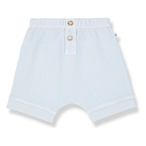 1+ in the family - Sime Waffle Shorts | Light Blue
