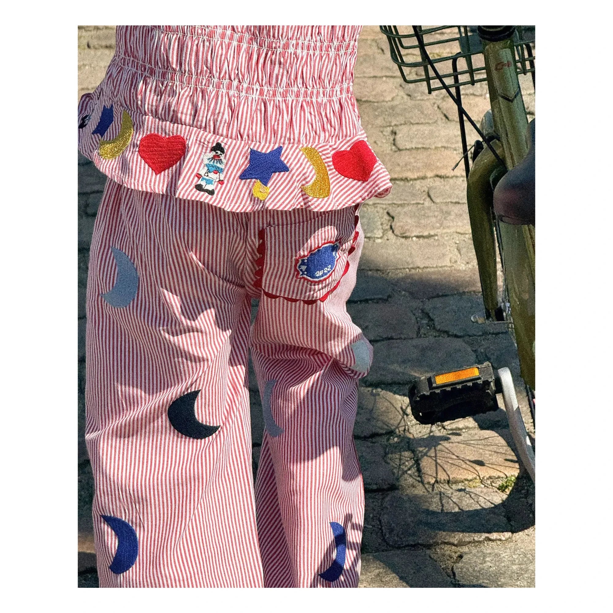 SISSEL EDELBO - Striped Saxo Pants - Kids Collection | Red