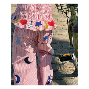 SISSEL EDELBO - Striped Saxo Pants - Kids Collection | Red