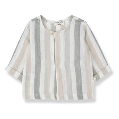 1+ in the family - Casavells Striped Linen Shirt | Ecru