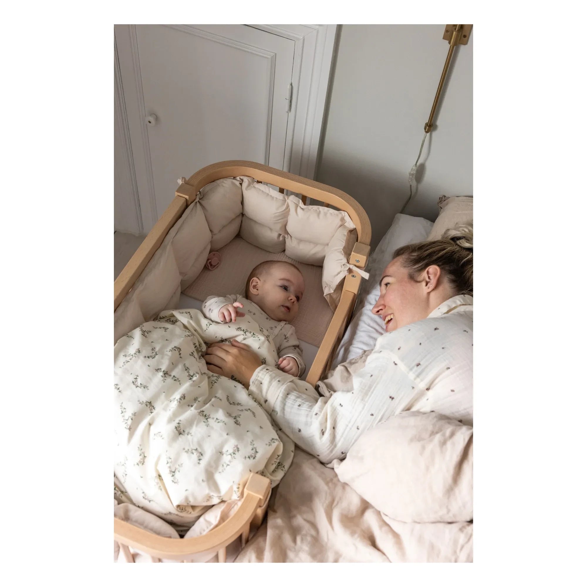 Sebra - Wooden Co-sleeper Bed | Beech
