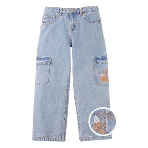 Gingersnaps - Banana Prim Cargo Jeans | Light Blue