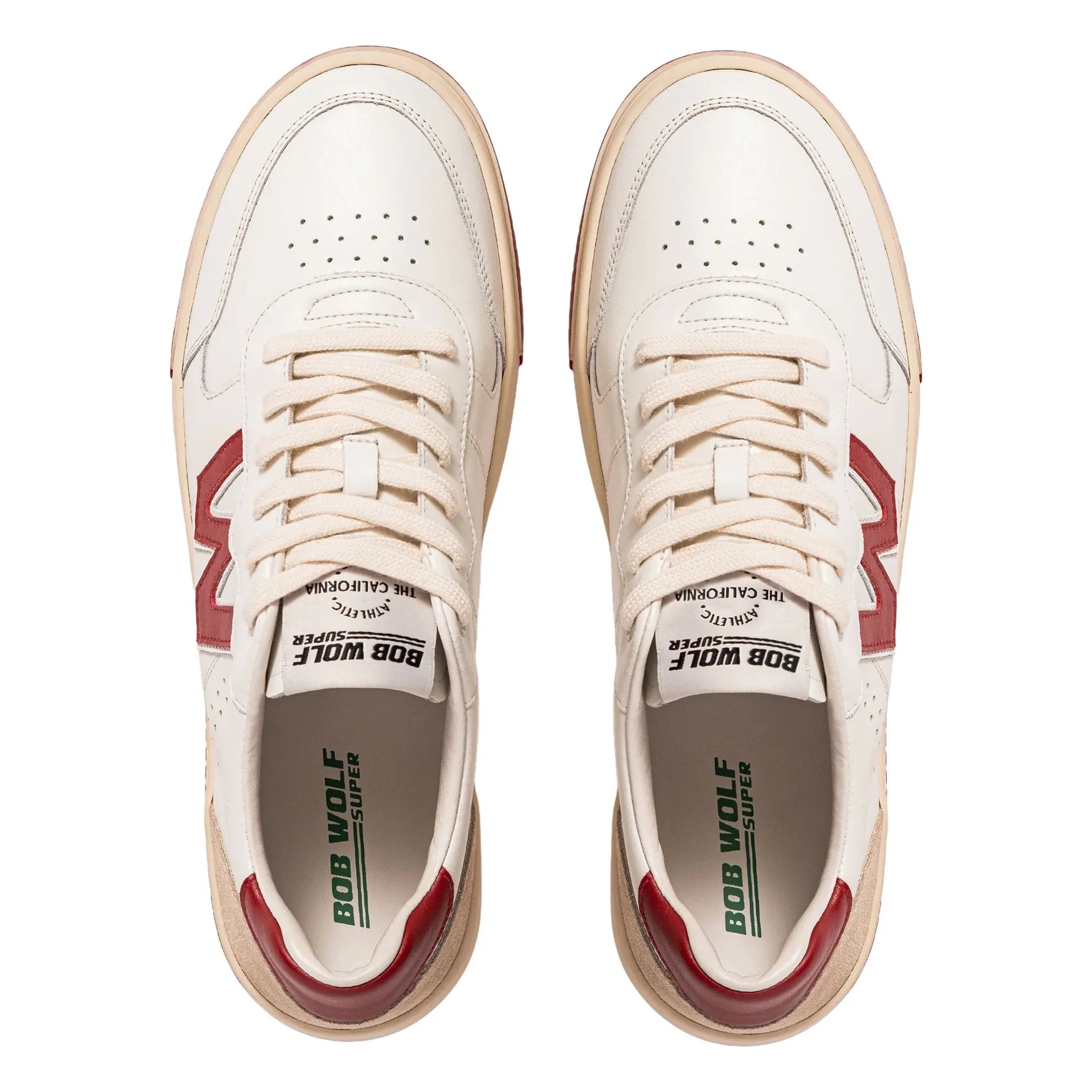 Bob Wolf - Legacy Leather and Suede Sneakers | Red