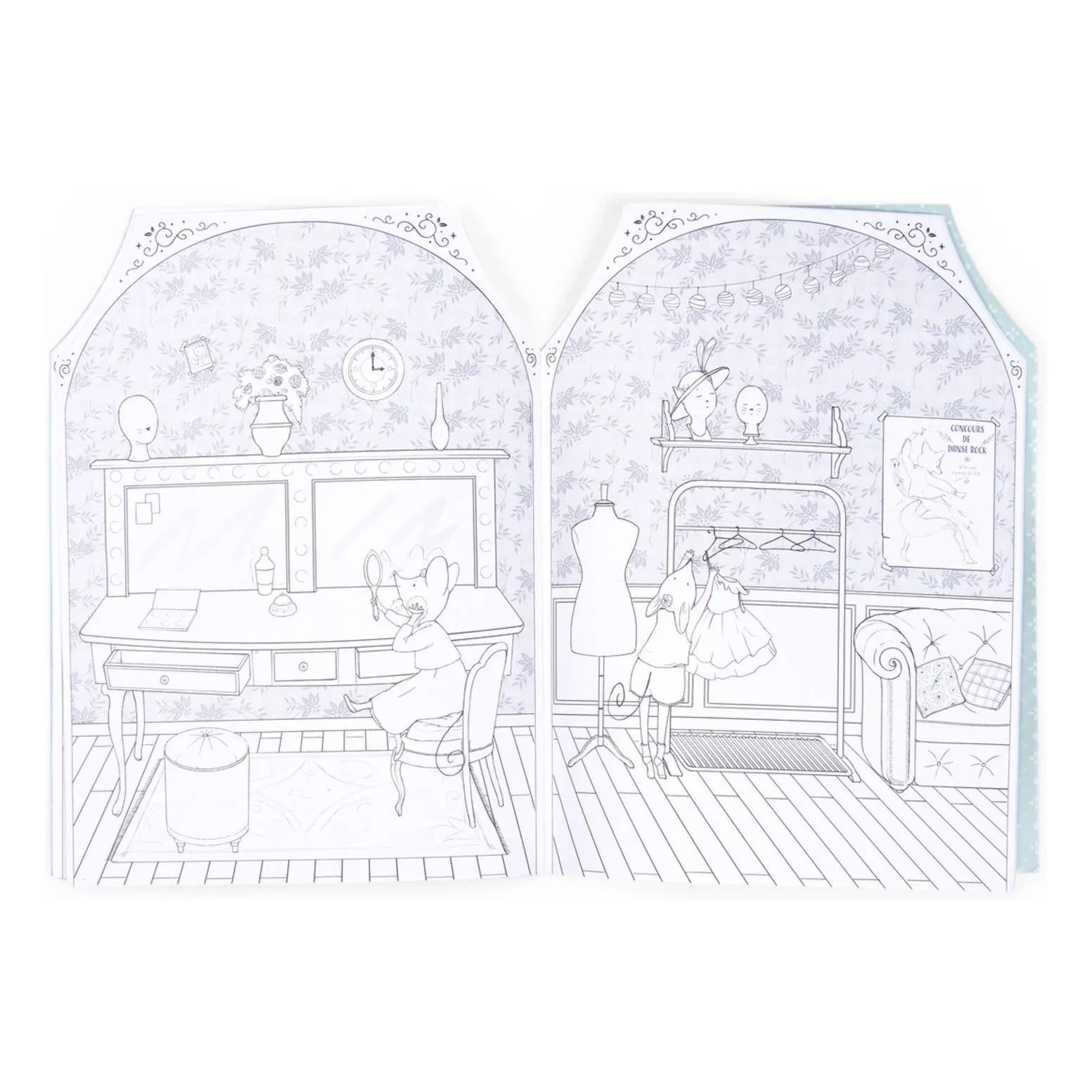 Moulin Roty - Sticker Booklet - La petite école de danse