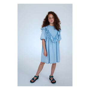 Repose AMS - Tencel Ruffled Dress | Light Blue