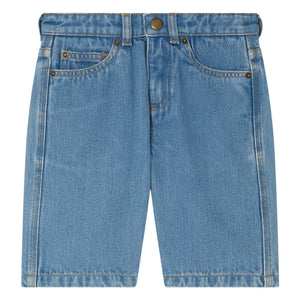 Bonpoint - Elvio Denim Bermuda Shorts Organic Cotton | Blue