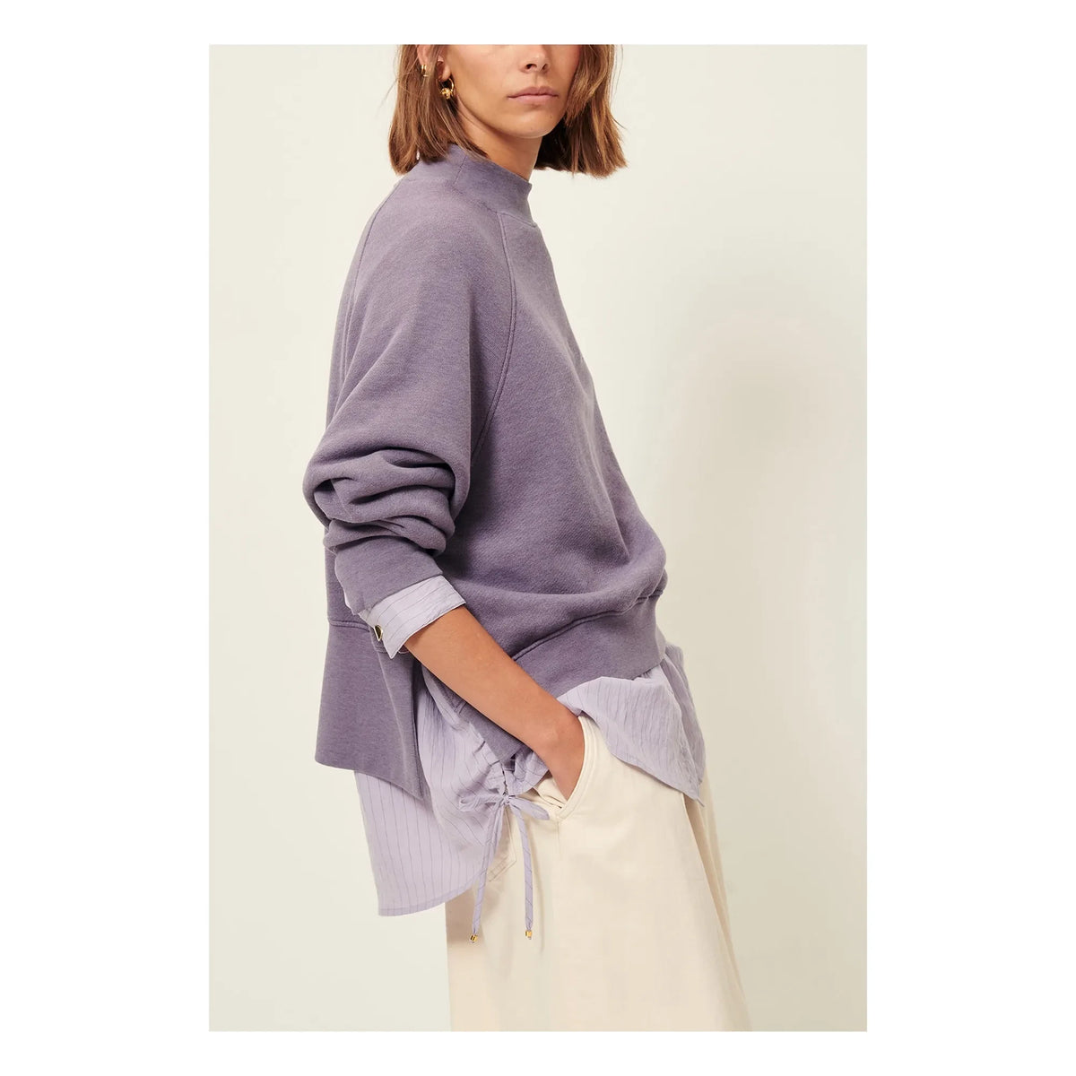 Sessùn - Oliveira Cotton Sweatshirt | Purple